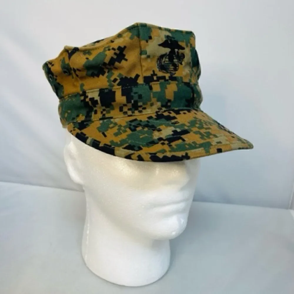 USMC 8-Point Jungle Cover - Marine Corps Digital Jungle Utility Hat- Size S Exce